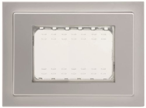 Рамка горизонтальная ABB Niessen Zenit 1-м. 3 мод. крышка N2473 BL серый фото Рамка горизонтальная ABB Niessen Zenit 1-м. 3 мод. крышка N2473 BL серый картинка